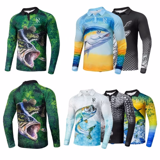 Fishing Club Team Wear Sport T-Shirt Polo Sublimation Customized Shirt