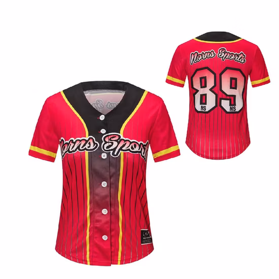 Personalisiertes Softball-Trikot, maßgeschneidertes Baseball-Trikot aus Polyester